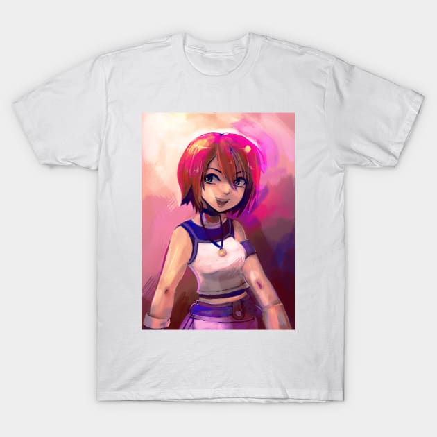 Kairi - Painterly Portrait T-Shirt by saradaboru